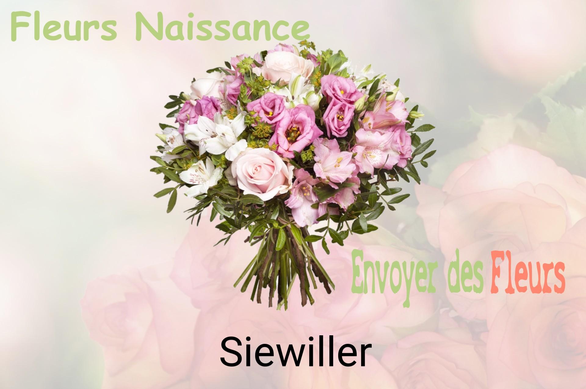 Bouquet de fleurs de naissance livré à Siewiller